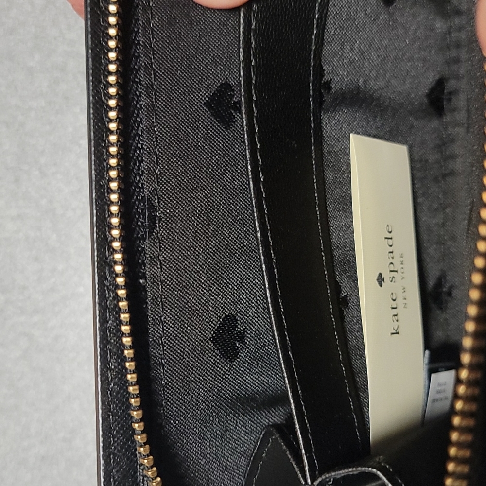 NEW Kate Spade Med Bifold Wallet Black WLRU5440 - Picture 7 of 8